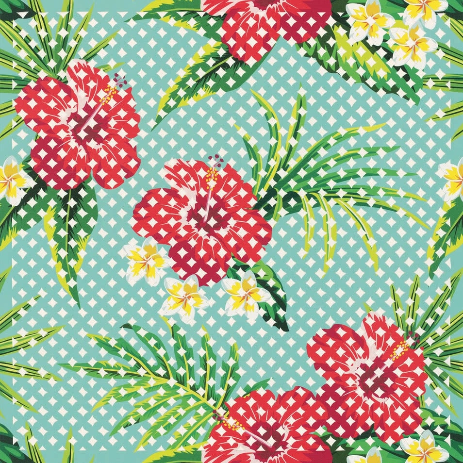 Artwork by Lonnie Hutchinson, Lo Ta Nu'u, Made of Hand cut paper-backed vinyl