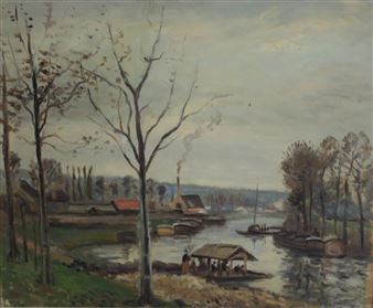 River scene - M. Levi