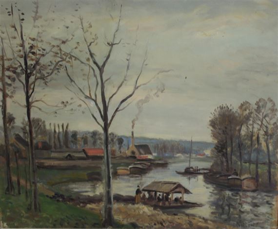 River scene - M. Levi