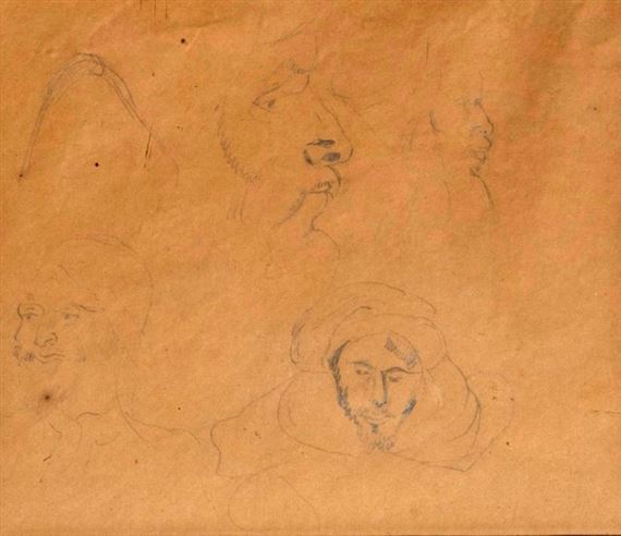 Etudes de Marocains by Eugène Delacroix