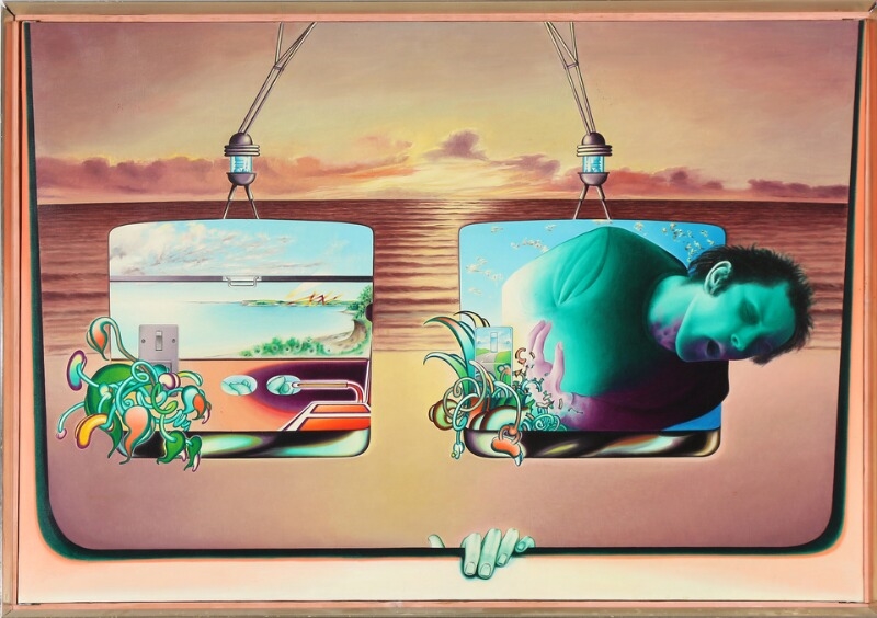 Per Wolf | Surrealistic composition (1975) | MutualArt