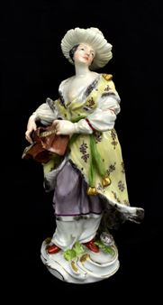 Female Malabar musician - F.E. Meyer