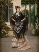 Prideful Spanish lady by Josep Llovera Bofill