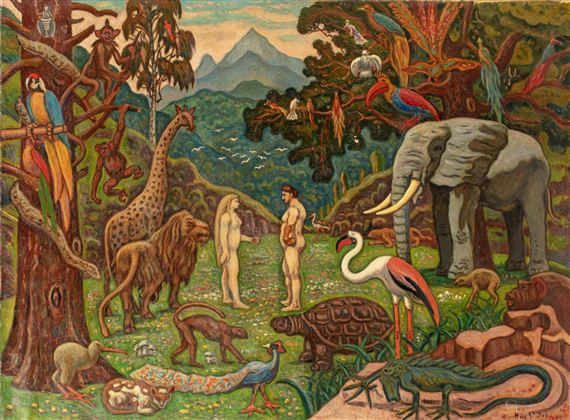 Adam et Eve au paradis terrestre