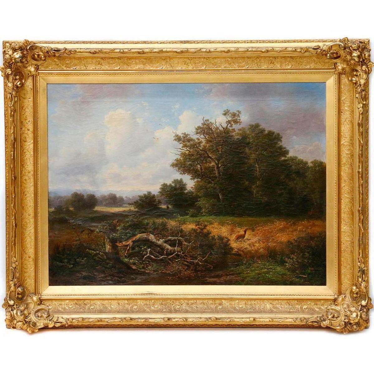 Artwork by Carl Hafner, Landscape, Made of oil on canvas