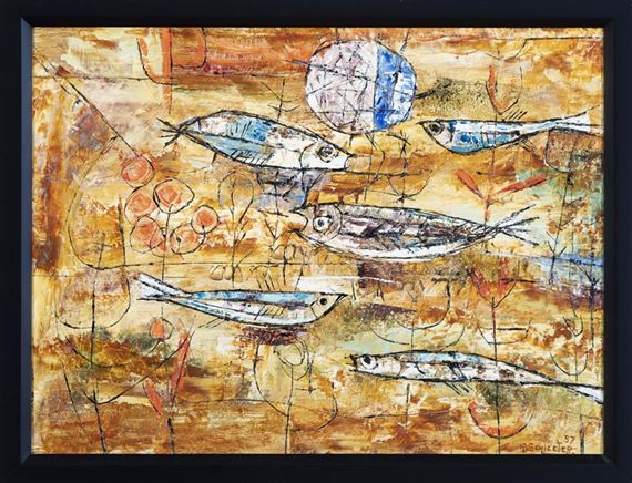 Fishes by Howard Schleeter, 1957