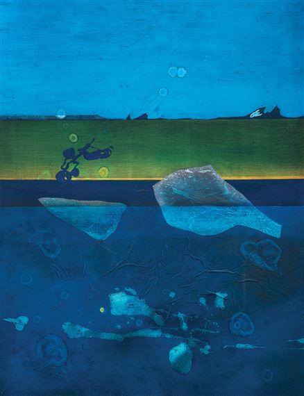 Composición Azul by Jorge Damiani, 1967