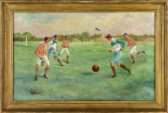 Soccer players by E. Roder