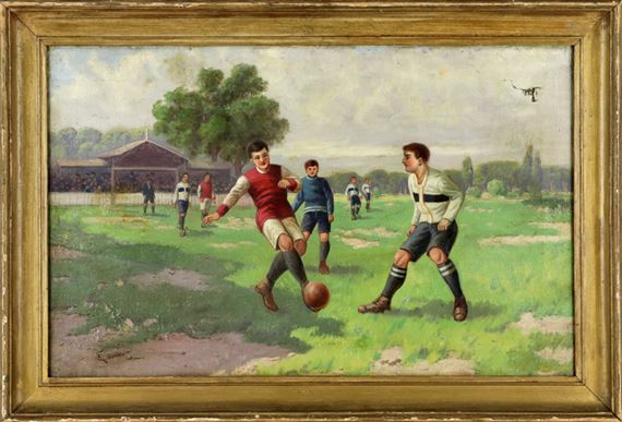 Soccer players by E. Roder