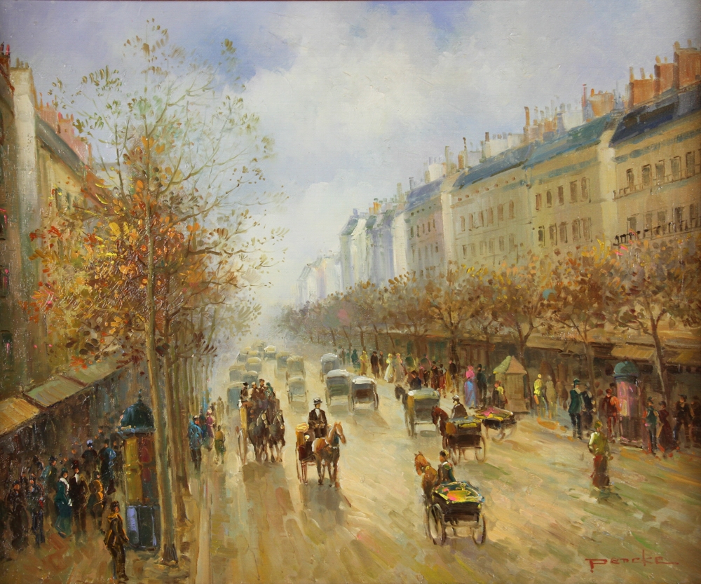 T. E. Penck | street scene | MutualArt