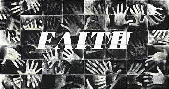 DIEVTURI by Imants Tillers, 1990