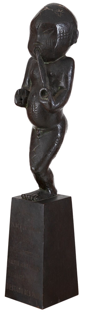 Artwork by Victor Brecheret, Saci, Made of bronze sculpture