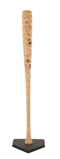 Artwork by Brian Jungen, Work to Rule, Made of carved baseball bat