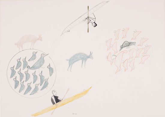 Baker Lake Drawing by Jessie Oonark