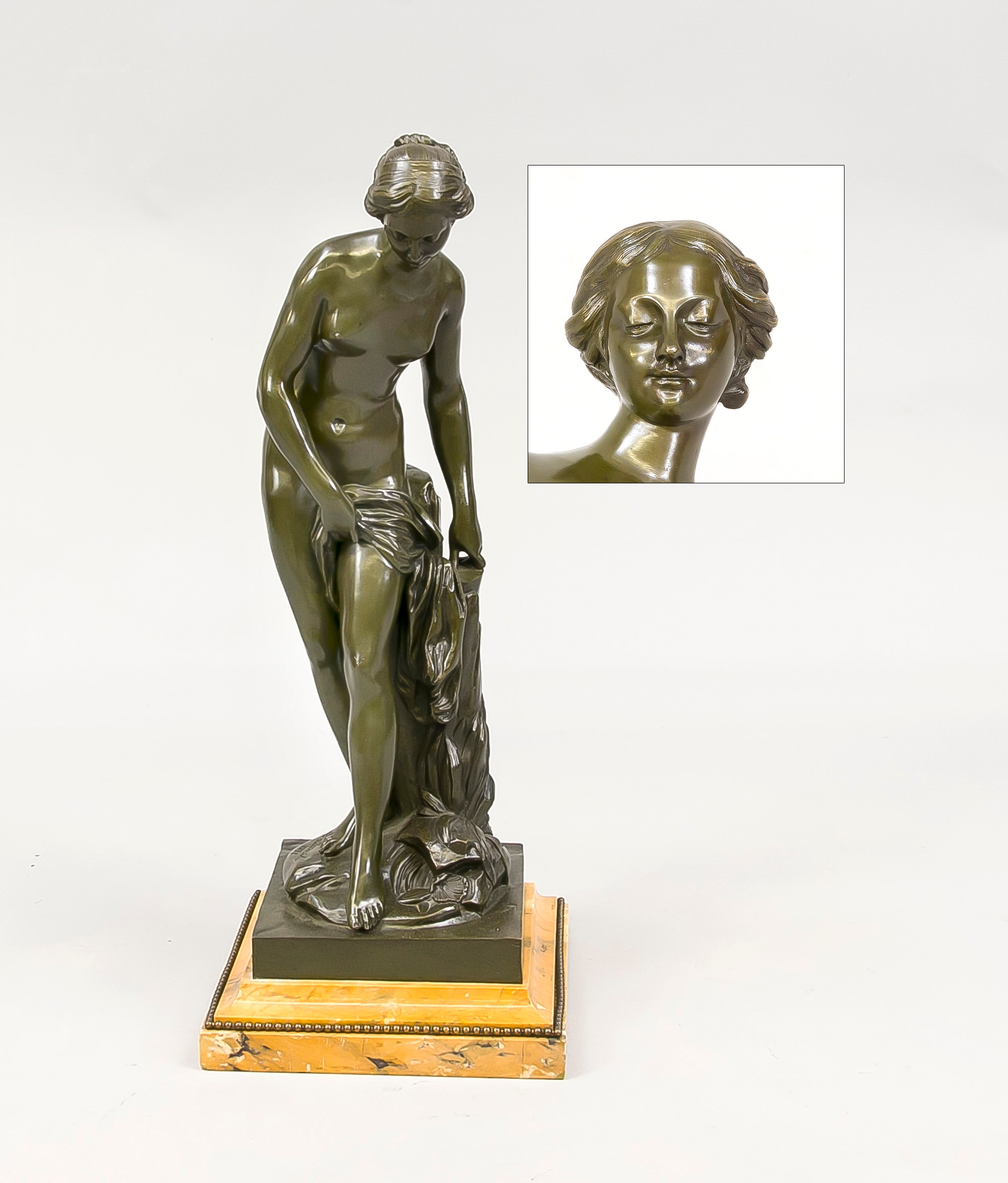 Étienne-Maurice Falconet | A PATINATED BRONZE FIGURE OF THE BATHER ...