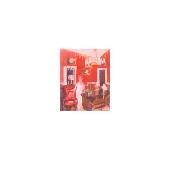 Nancy Reagan in the Red Room of the White House 1 by Liz Markus, 2008