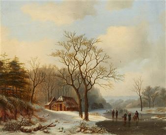 Winter Landscape - Hermanus Everhardus Rademaker