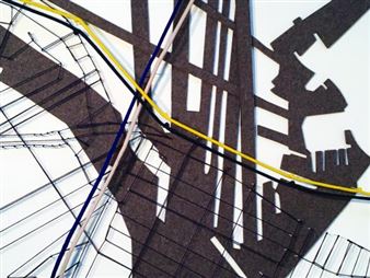 Installation view of Gail Biederman exhibition at BRIC Arts | Media House.