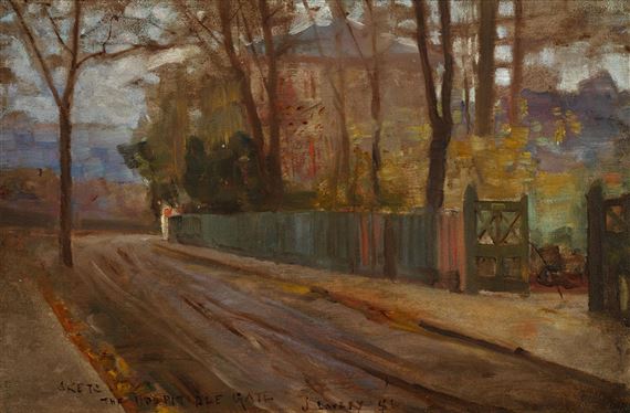 SKETCH OF THE HOSPITABLE GATE by John Lavery, 1886
