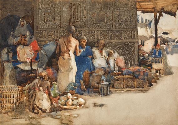A CAIRO COFFEE STALL by Arthur Melville, 1881