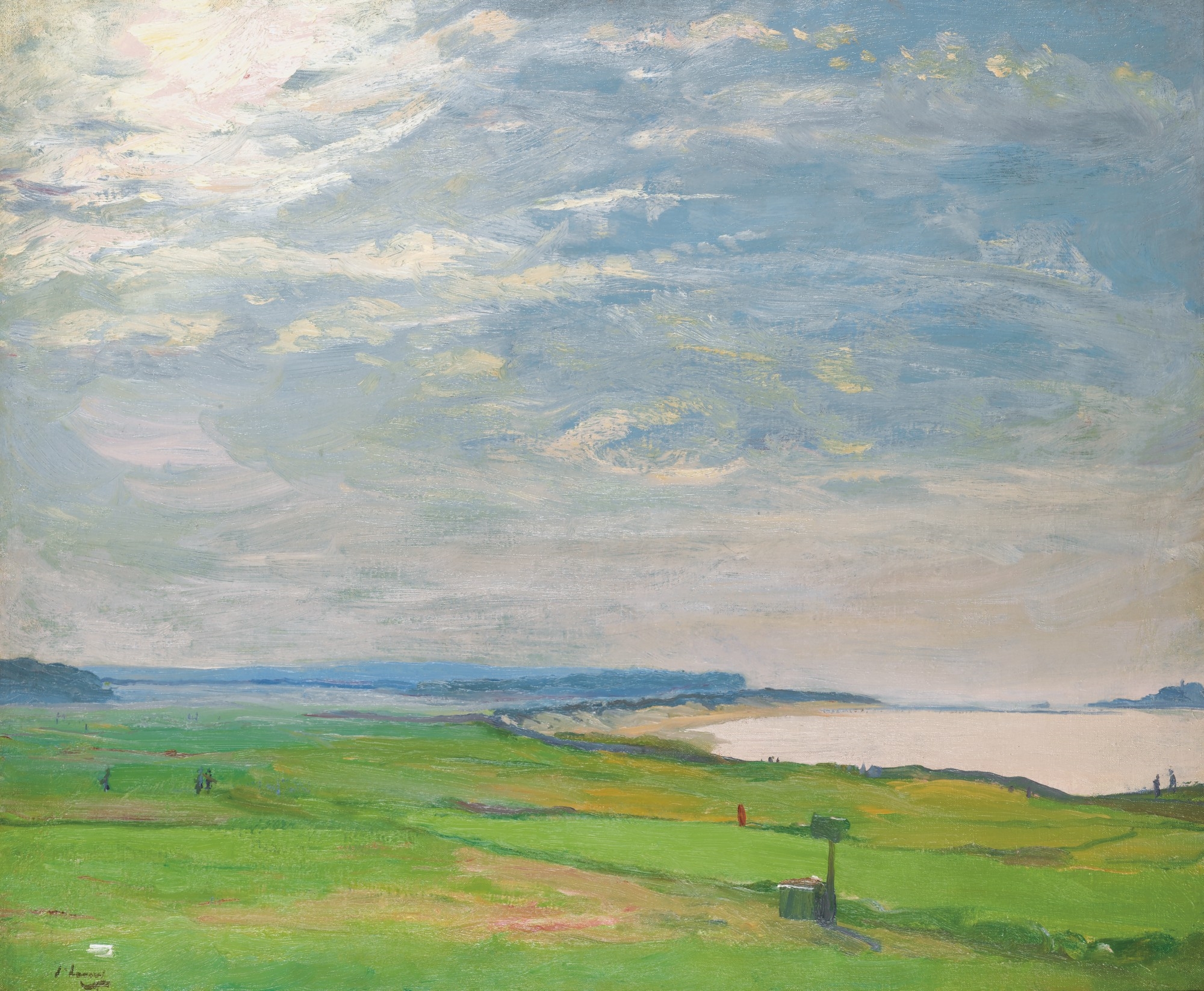 Artwork by John Lavery, NORTH BERWICK NO 3, Made of oil on canvas