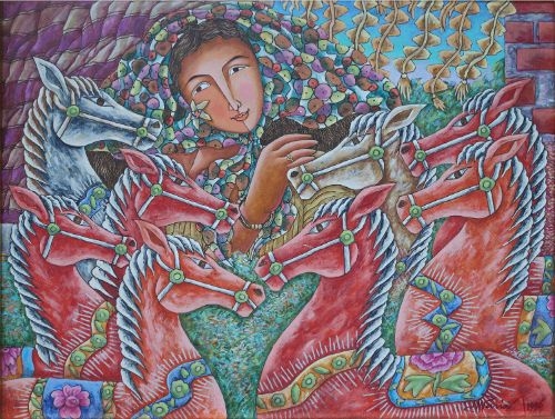 Artwork by Mario Parial, Untitled, Made of oil on canvas