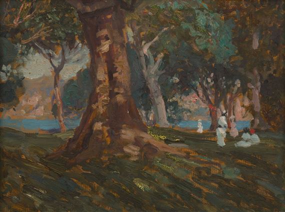 The Harbour's Edge by E. Phillips Fox, circa 1914