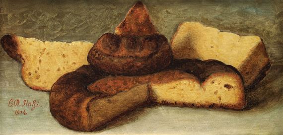 Traditional romanian cheese pie by Constantin Daniel Stahi, 1914