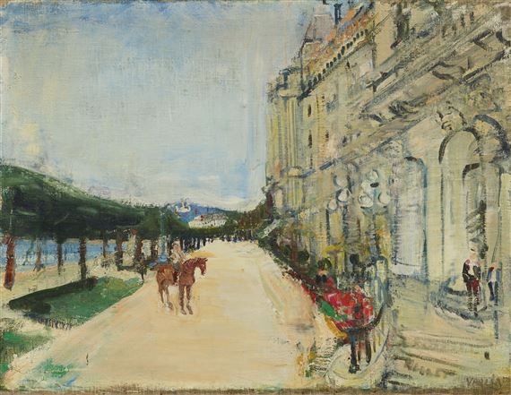 Ansicht des Grand Hotel National in Luzern