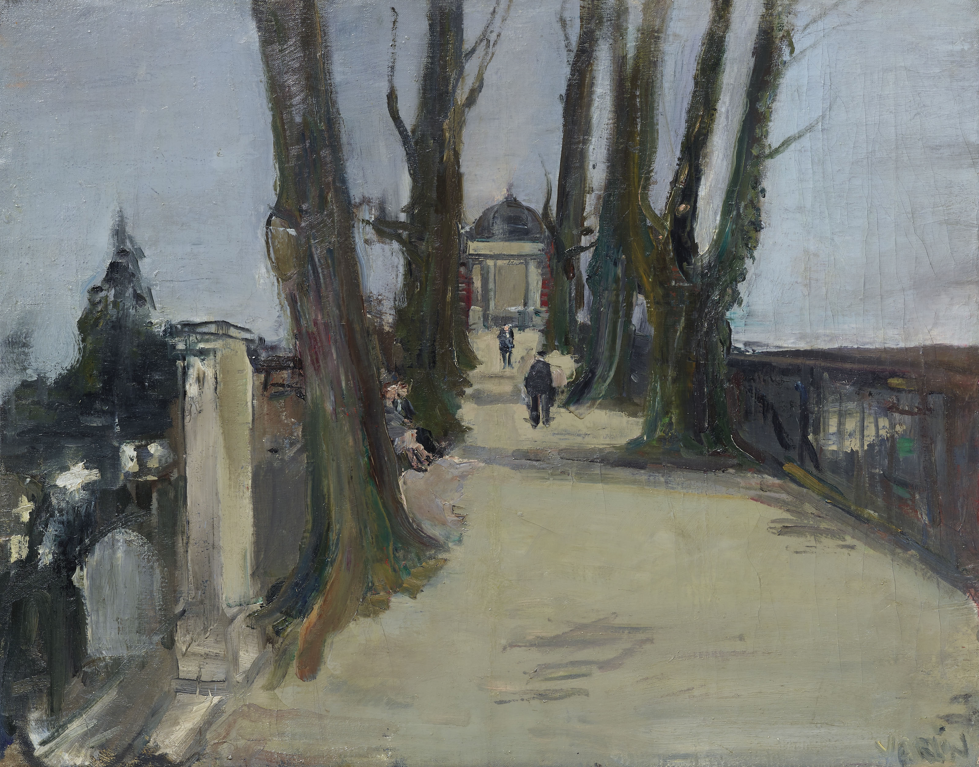 Artwork by Willy Leopold Guggenheim Varlin, Die Hohe Promenade in Zürich / Interieur (verso), Made of oil on canvas
