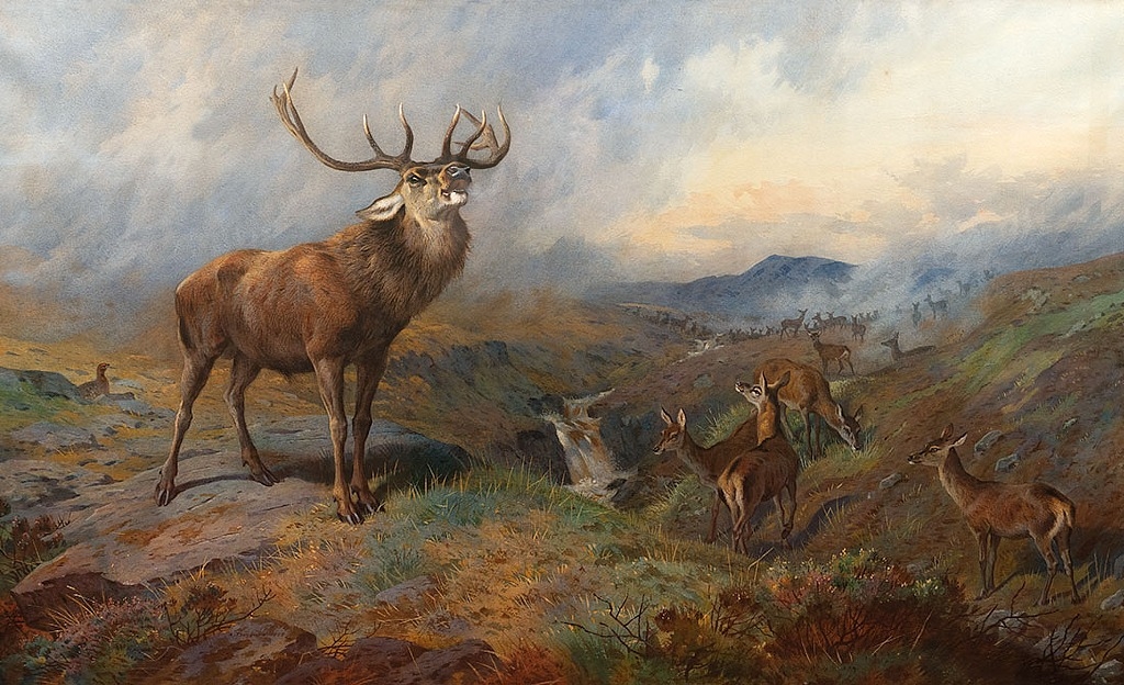 Archibald Thorburn The Monarch of the Glen MutualArt