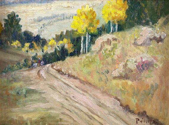 Taos Road by Bert Phillips
