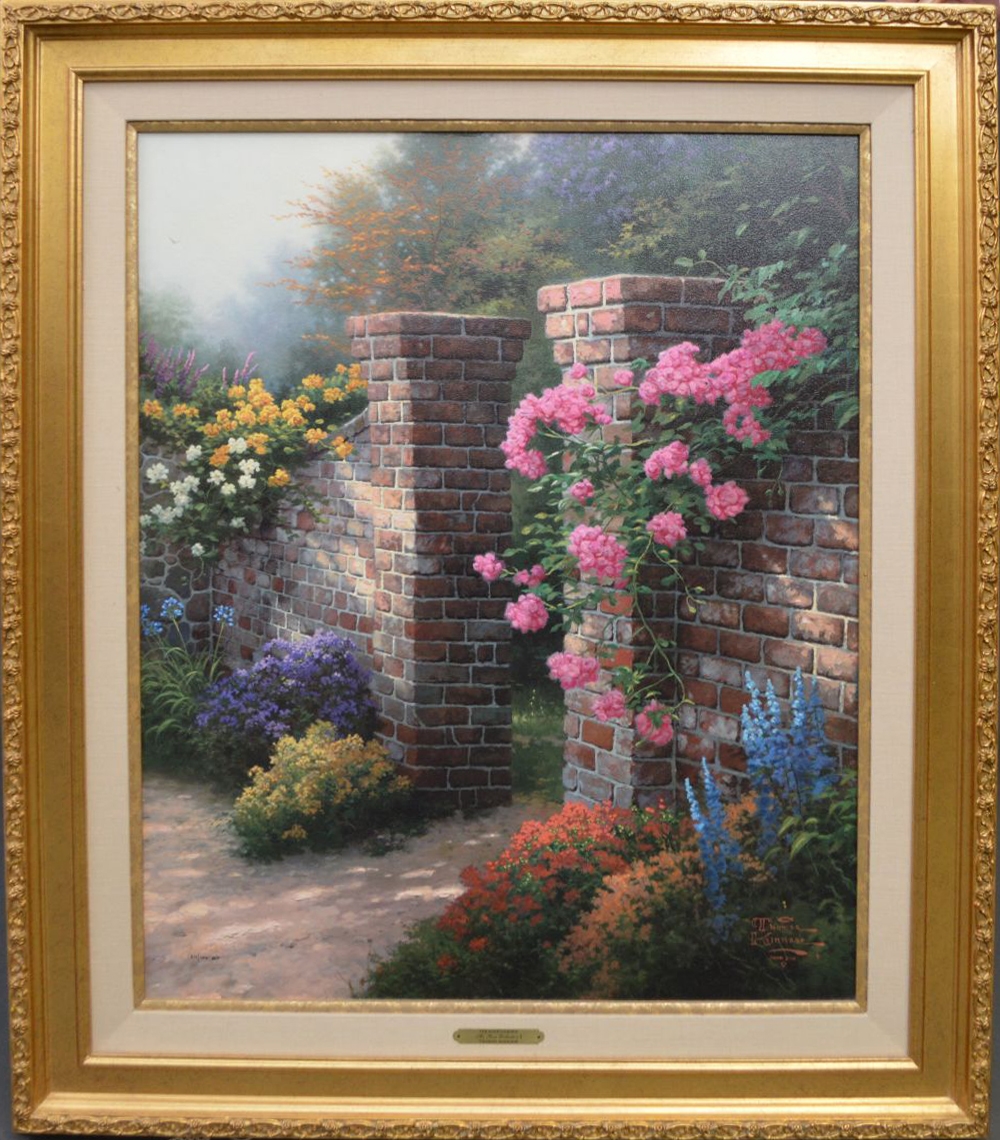 Thomas Kinkade | The Rose Garden | MutualArt