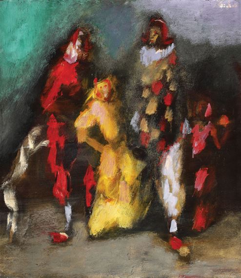 Les clowns by Mircea Ciobanu, 1980