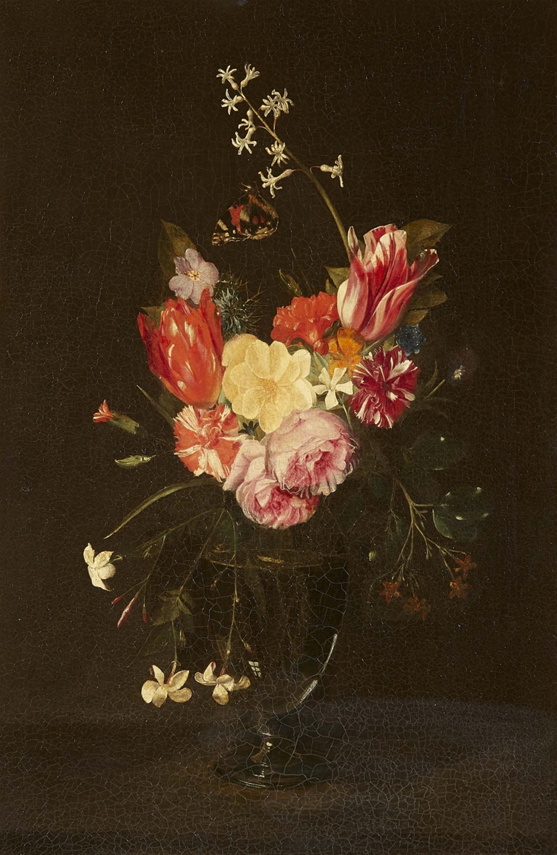 Daniel Seghers | Still Life with Flowers in a Glass Vase | MutualArt