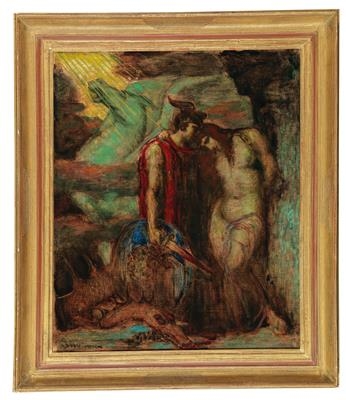 Artwork by Adolf Frey-Moock, Perseus and Andromeda, Made of Oil on canvas