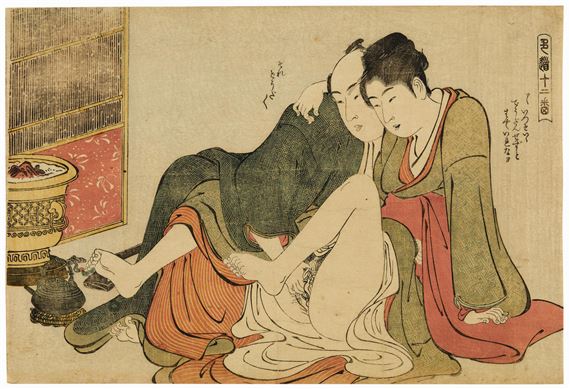 Print from the series entitled Shikido juni-tsugai by Torii Kiyonaga
