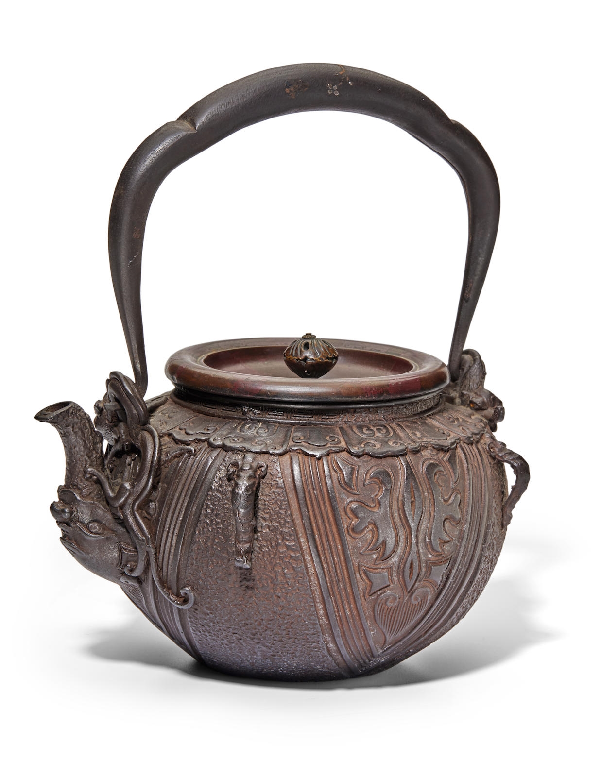 Artwork by Kinryudo, A tetsubin (iron tea kettle), Made of Cast in iron
