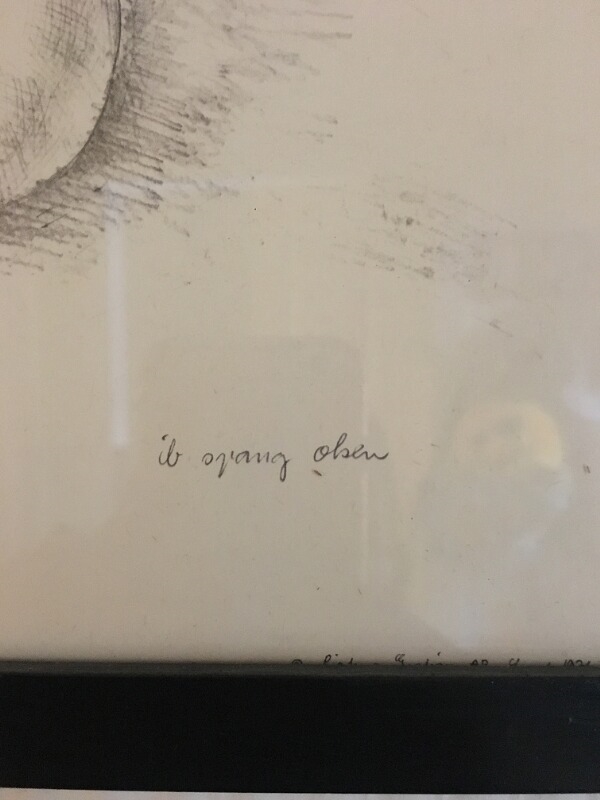 Artwork by Ib Spang Olsen, Three sleeping children, Made of Pen on paper