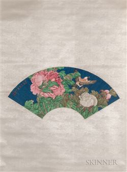 Hanging Scroll Fan Painting - Xing Yifeng