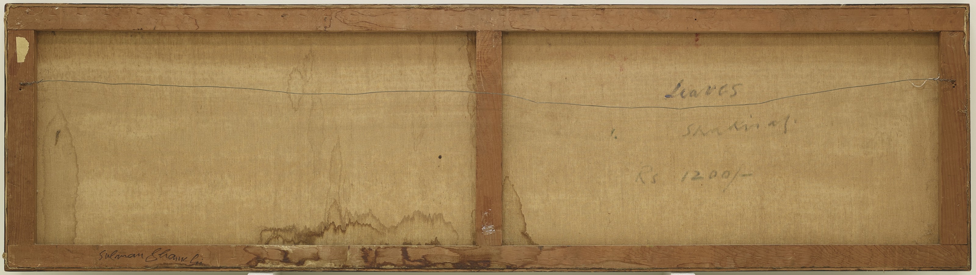 Artwork by Shakir Ali, Leaves, Made of oil on canvas