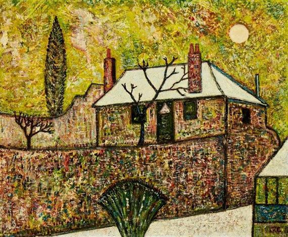 John Christopherson | Westgrove Lane in Snow (1969) | MutualArt