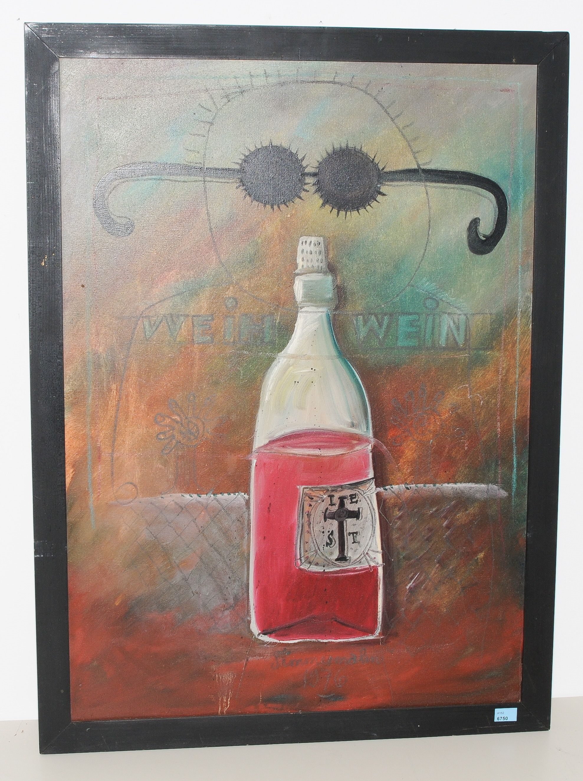 Artwork by Peter Timmermahn, Weih Wein, Made of Oil on canvas