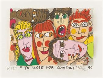 ジェームスリジィ TO CLOSE FOR COMFORT James Rizzi | To close for comfort (1990) | MutualArt