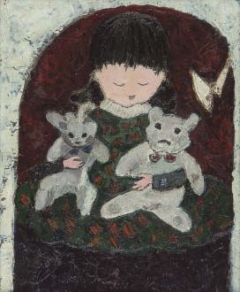 Butterfly and girl by Bell Kushida