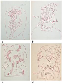 4 works: Untitled - Francis Newton Souza