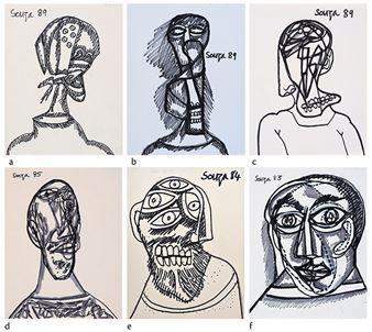 6 works: Untitled - Francis Newton Souza