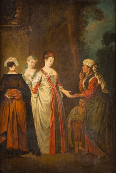 THE FORTUNE TELLER by Jean-Antoine Watteau