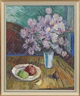 Stillleben mit Asternstrauß und Früchten - Johann Mutter