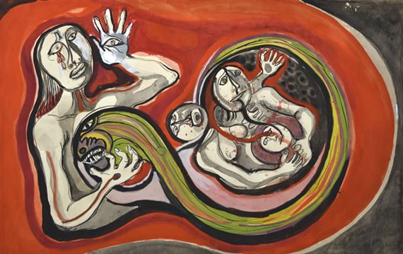 Raquel Forner | TERRAQUEOS VICTIMAS 1 (1976) | MutualArt